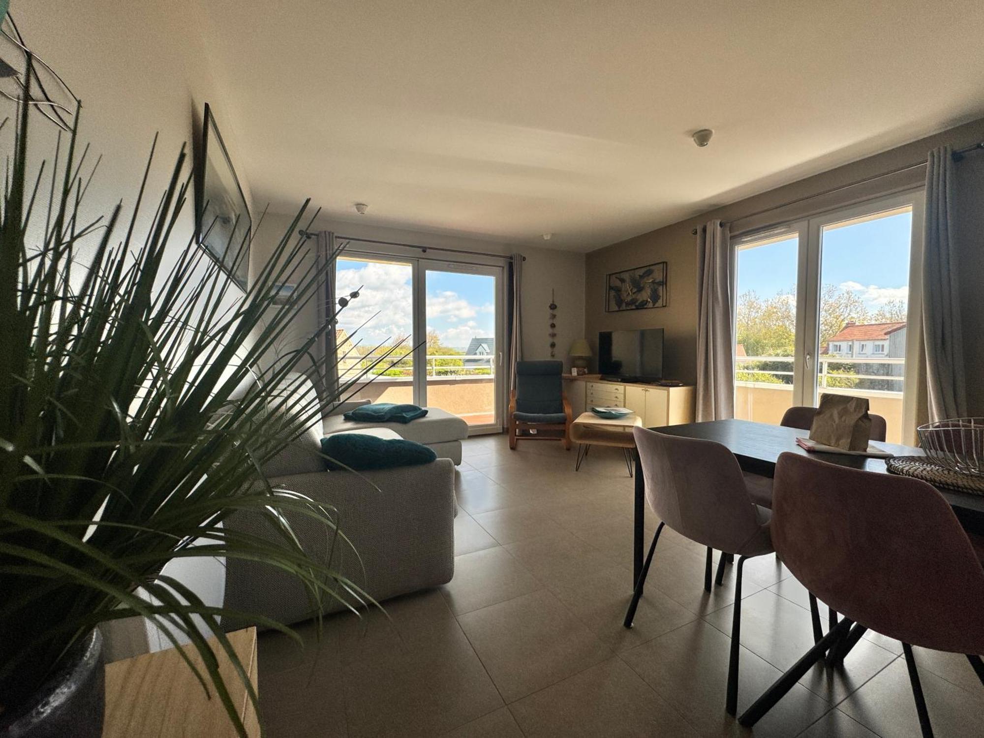 «  Le Sand-Wedge » Appartement Vue Mer Wimereux Exteriör bild